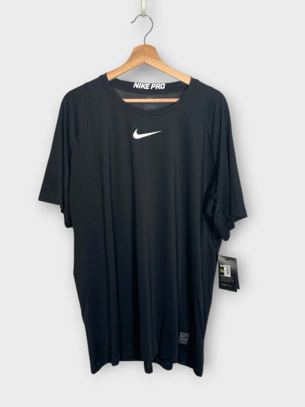 Nike Pro Dri-Fit Performance Fitted Shirt Men's XXL Vented Black NEW